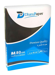 Dhara Paper Premium Quality Photo Copy Paper, 500 Sheets, 80 GSM, A4 Size, White