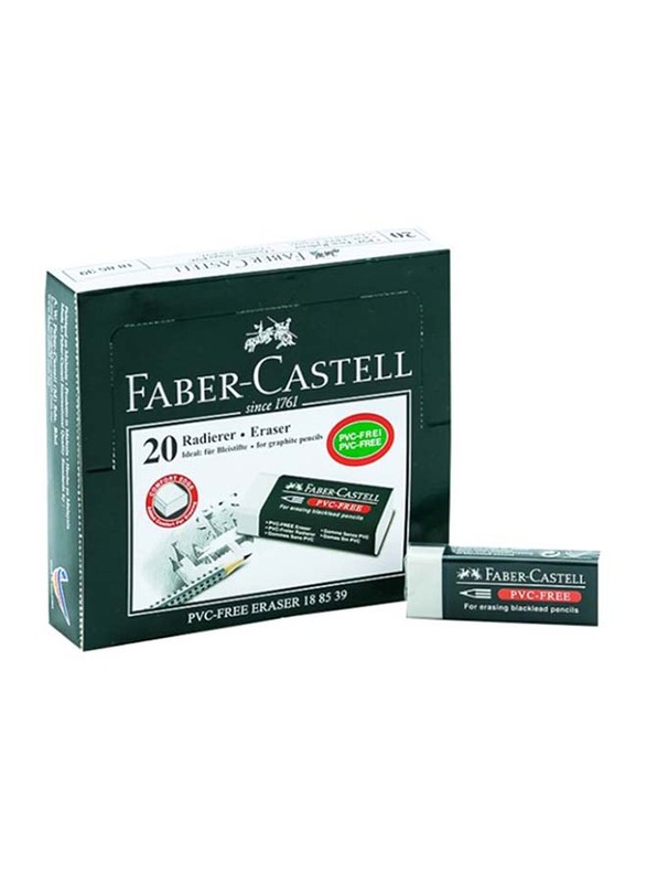 

Faber-Castell 20-Piece Eraser Set, FCM708520P, White