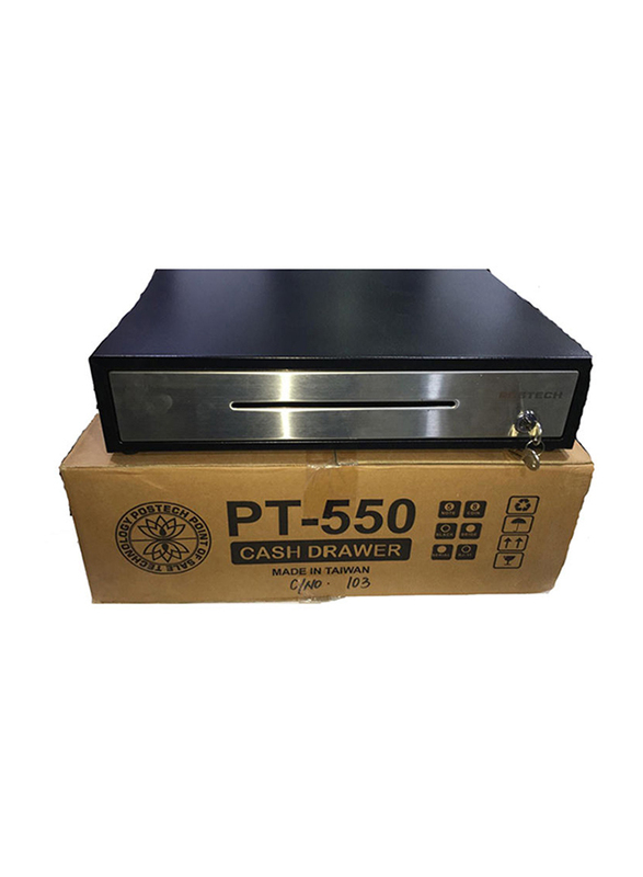 

Postech Cash Drawer, PT-550, Black/Silver