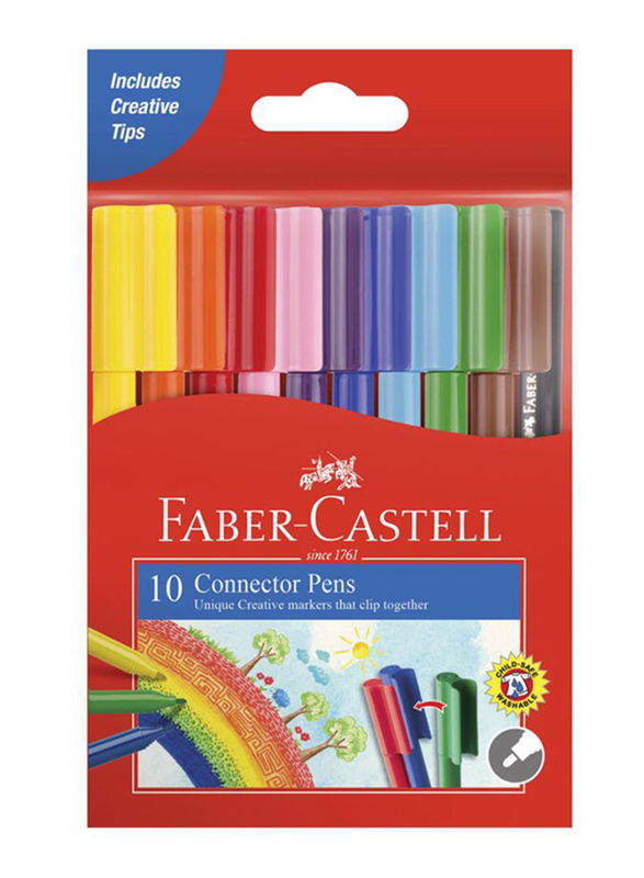 

Faber-Castell Connector Colour Pen Set, 10-Pieces, Multicolour