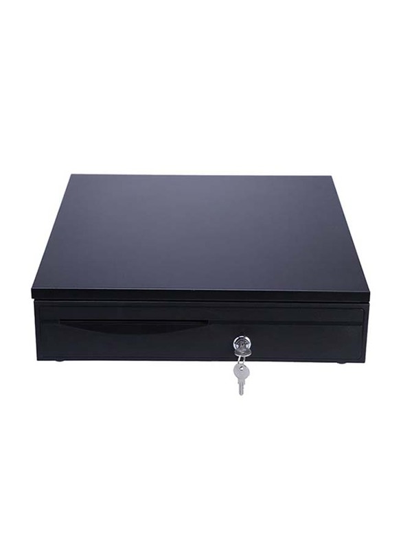 

Generic Cash Drawer Box with 5 Bill & 5 Coin Tray & Compatible Works with Epson POS Printers, Black