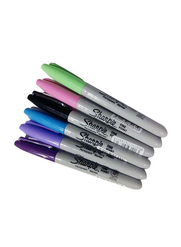 

Sharpie Fine Point Permanent Marker Set, 6 Pieces, Multicolour