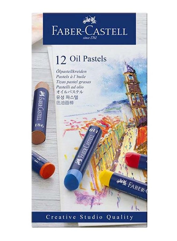 

Faber-Castell 12-Piece Oil Pastel Colour Set, Multicolour