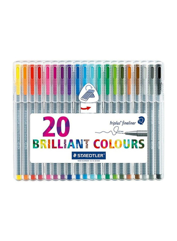 

Staedtler StaEDT Perfumeler Triplus Brilliant Colours Pen Set, 20-Pieces, Multicolour
