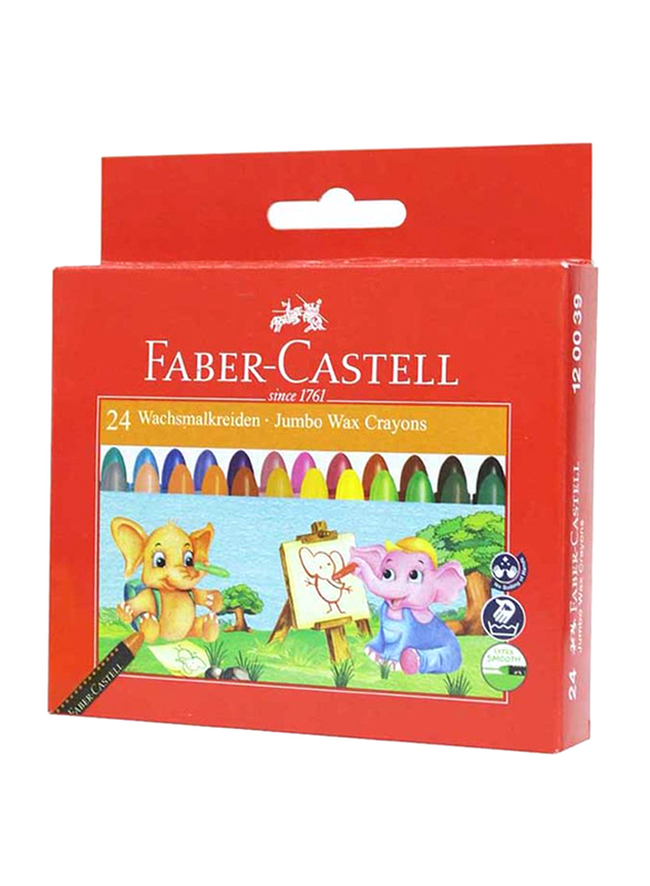 

Faber-Castell Jumbo Wax Crayon Set, 24-Piece, Multicolour