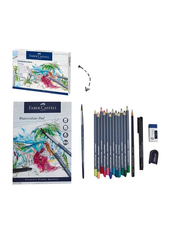 

Faber-Castell 12-Piece Goldfaber Aqua Gift Set, Multicolour