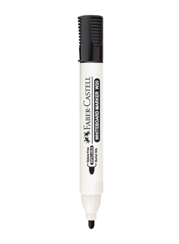 

Faber-Castell Highly Pigmented Bullet Whiteboard Marker, Black
