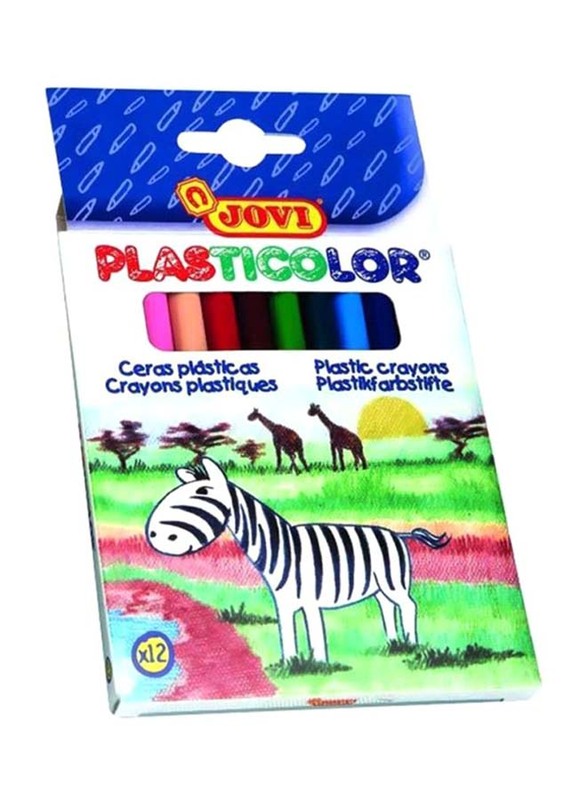 

Jovi Plasticolor Plastic Crayons Set, 12 Piece, Multicolour