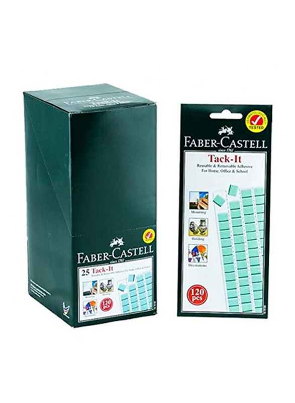 

Faber-Castell 25 Tack-It Tape Set, 120-Pieces, Blue