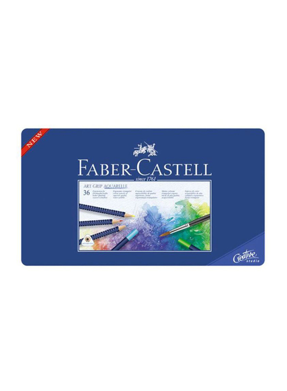 

Faber-Castell 36-Piece Art Grip Aquarelle Watercolour Pencil Set, FB-114236, Multicolour