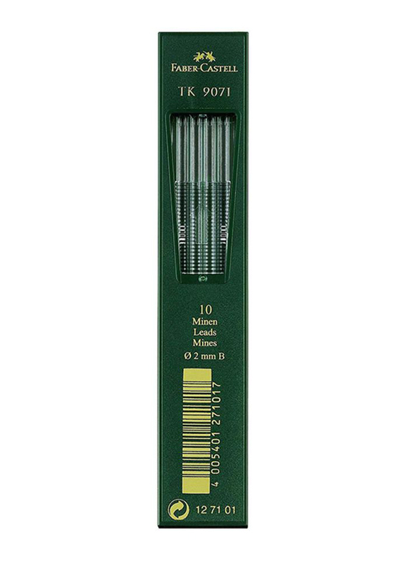 

Faber-Castell 10-Piece TK 9071 Clutch Drawing Pencil Lead Set, F127100, Black