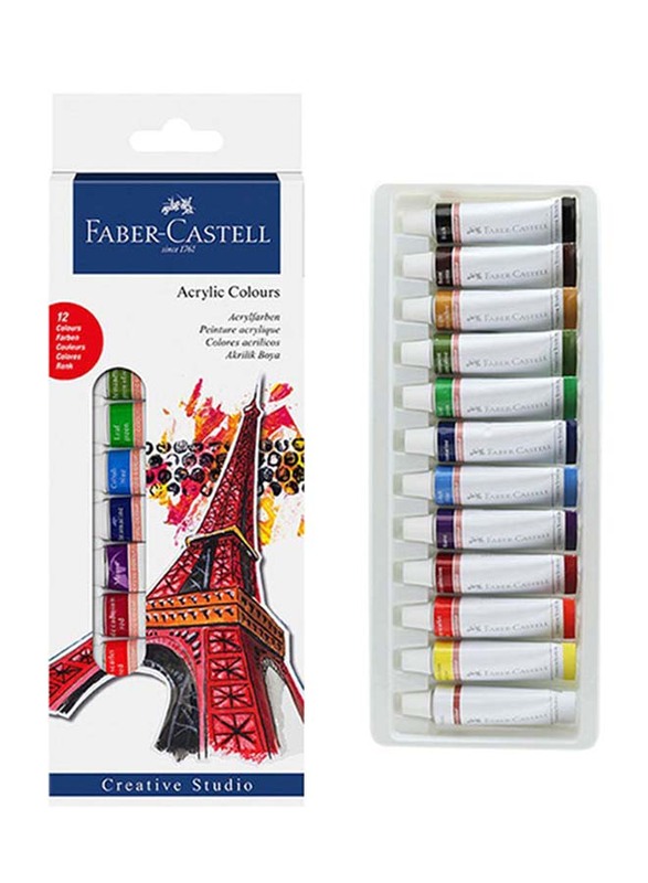

Faber-Castell 12-Piece Acrylic Colour Set, Multicolour