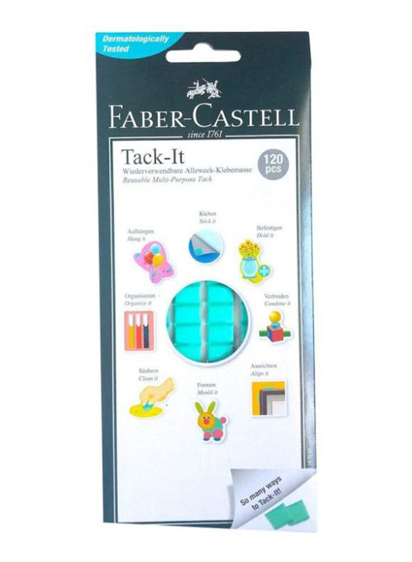 

Faber-Castell Tack-It Tape Set, 120-Pieces, 50gm, Blue