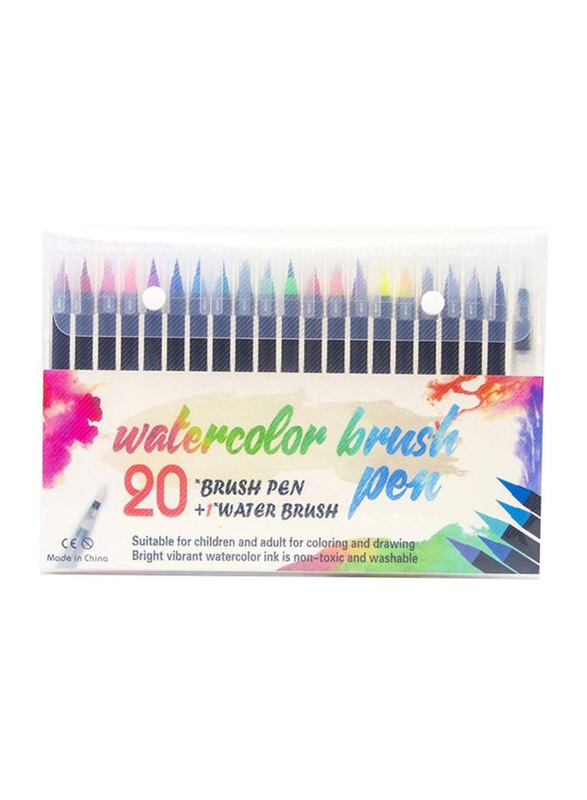 

Generic Watercolour Brush Pen Set, 20 Piece, Multicolour