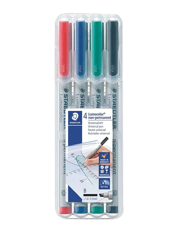 

Staedtler StaEDT Perfumeler 4-Piece Lumocolor Non-Permanent Pen Set, Multicolour