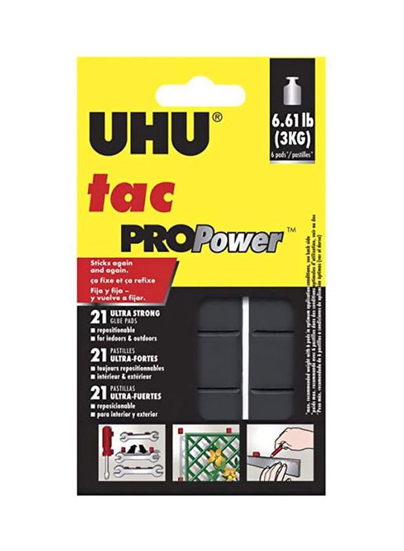 

UHU ProPower Glue Pad Set, 21 Pieces, Black
