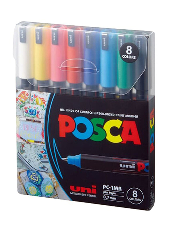 

Posca Bullet Shaped Paint Marker Set, 8 Pieces, Multicolour