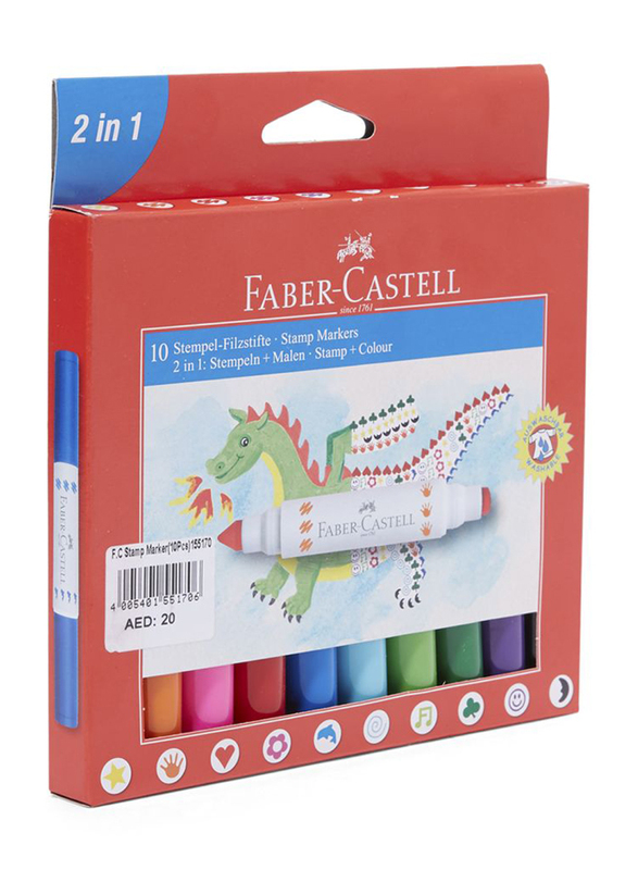 

Faber-Castell Stamp Marker Set, 10-Piece, Multicolour