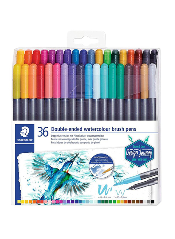 

Staedtler StaEDT Perfumeler 36-Piece Double Ended Watercolour Brush Pen Set, Multicolour