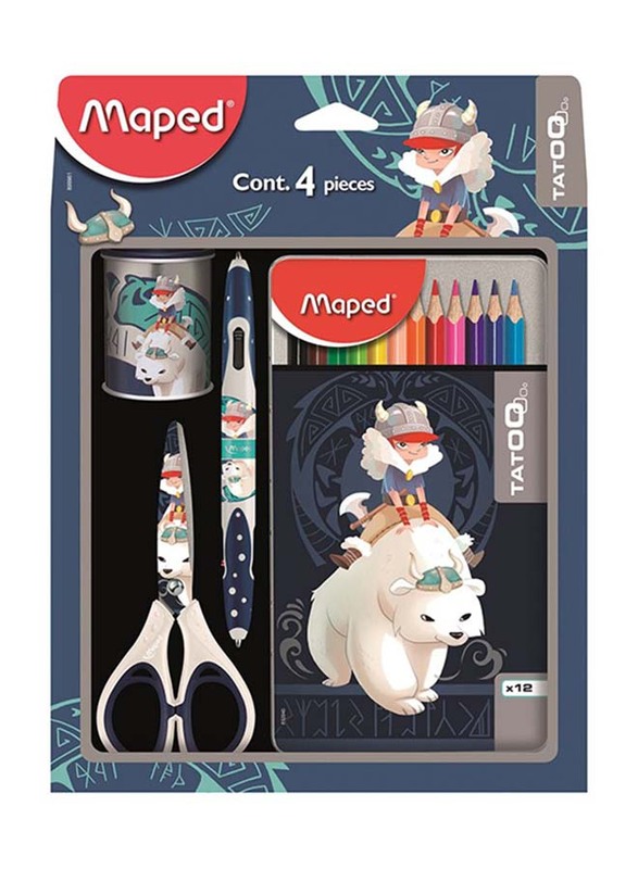 

Maped Tatoo School Stationery Set, Multicolour