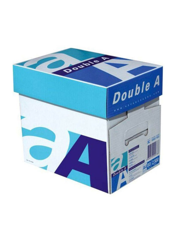 

Double A Copying and Printing Paper, 5 x 500 Sheets, 80 GSM, A4 Size, White