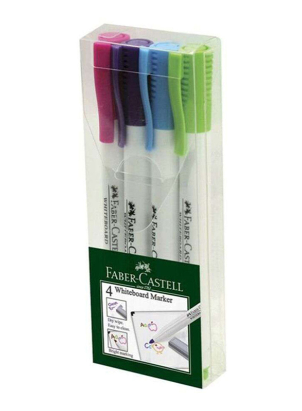 

Faber-Castell Whiteboard Marker Set, FCM156074, 4-Piece, Multicolour