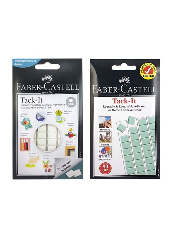 

Faber-Castell 180-Piece Tack-It Gum Set, Blue/White