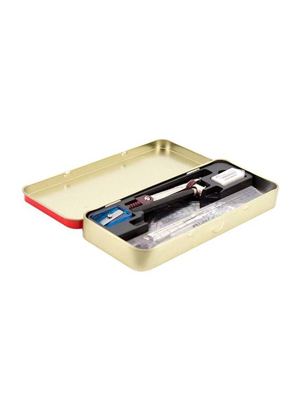 

Faber-Castell Mathematical Geometry Instrument Box, Red