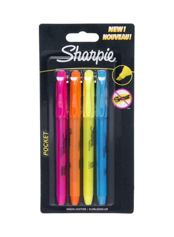 

Sharpie 4-Piece Pocket Highlighter Pens, Multicolour