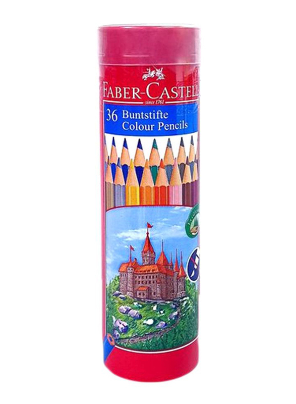 

Faber-Castell Buntstifte Color Pencil Set with Tin, 36 Pieces, Multicolour
