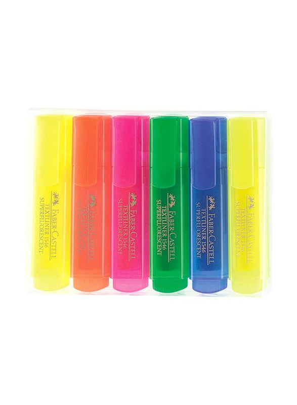 

Faber-Castell 1546 Textliner Highlighter Set, 6-Piece, Multicolour