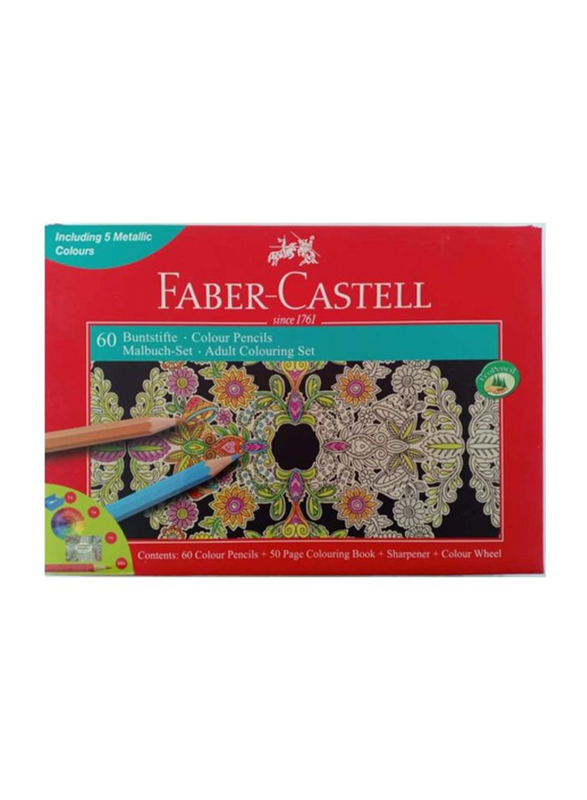 

Faber-Castell Buntstifte Colored Pencil Set, 60 Pieces, Multicolour