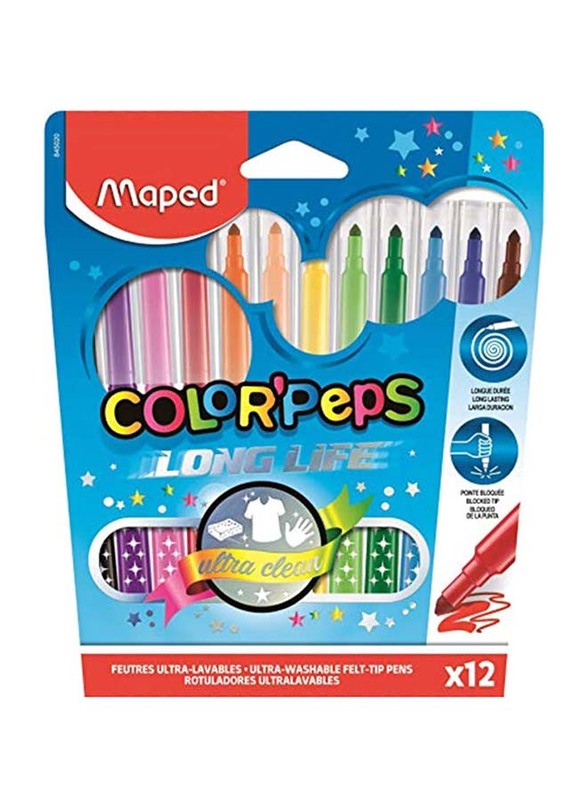 

Maped Coloured Pen Set, 12-Piece, Multicolour