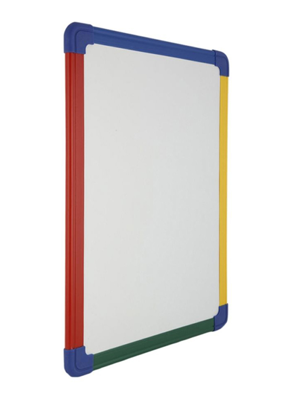

Maxi A3 Size Magnetic Whiteboard with Colourful Frame, Multicolour