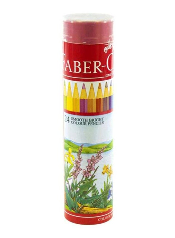 

Faber-Castell Smooth Bright Color Pencil Set, 24 Pieces, Multicolour