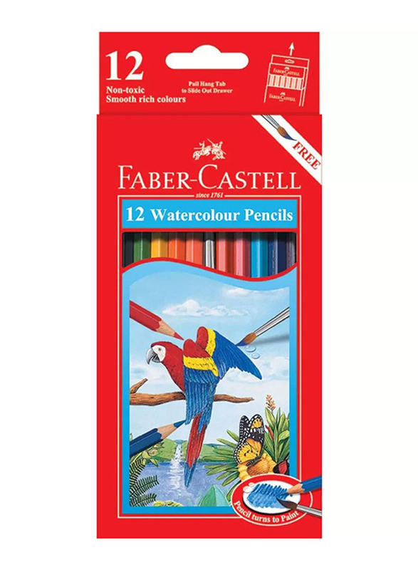

Faber-Castell 12-Piece Watercolour Pencil Set, Multicolour