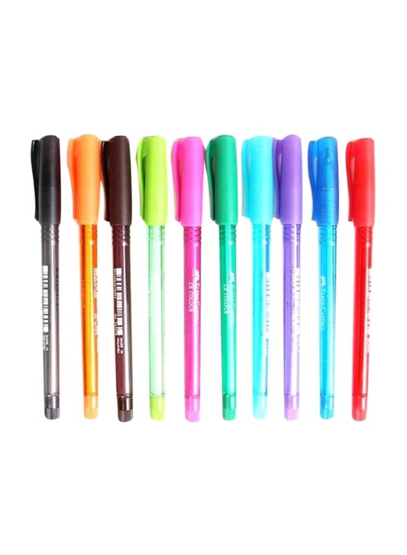 

Faber-Castell Cx Color Ball Pen Set, 10-Piece, Multicolour