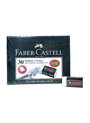 Faber-Castell 30-Piece Eraser Set, White
