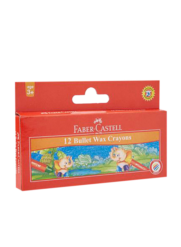 

Faber-Castell Bullet Wax Crayon Set, 120042, 12-Piece, Multicolour