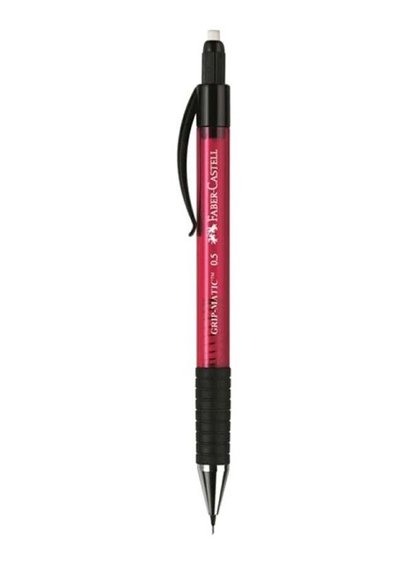 

Faber-Castell Grip Matic Automatic Mechanical Pencil, Fuchsia/Black/Silver