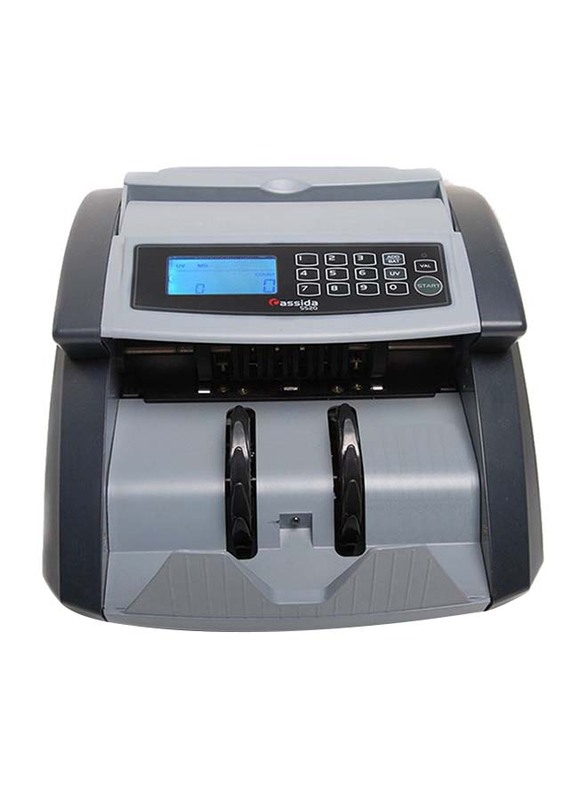 

Cassida UV Back Loading Bill Counter Machine, 5520, Grey