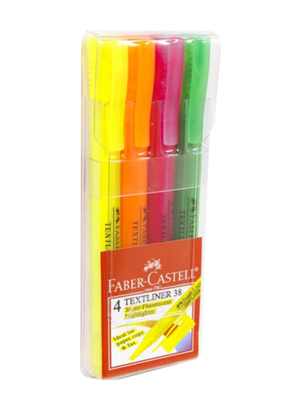 

Faber-Castell 4-Piece Textliner Highlighter Set, Multicolour