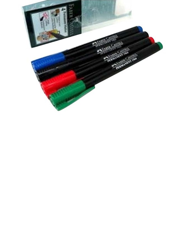 

Faber-Castell Permanent Marker Set, 4-Piece, Multicolour