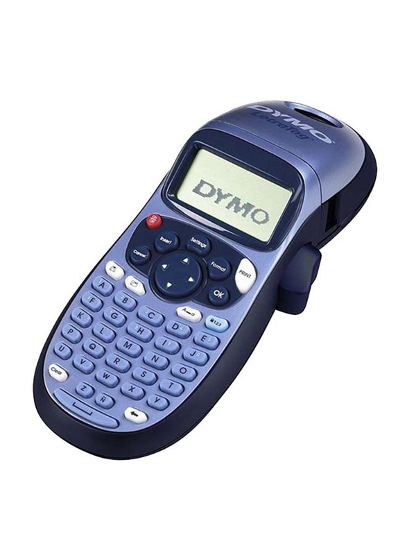 

Dymo LetraTag Personal Label Maker, LT100H09, Blue/Silver