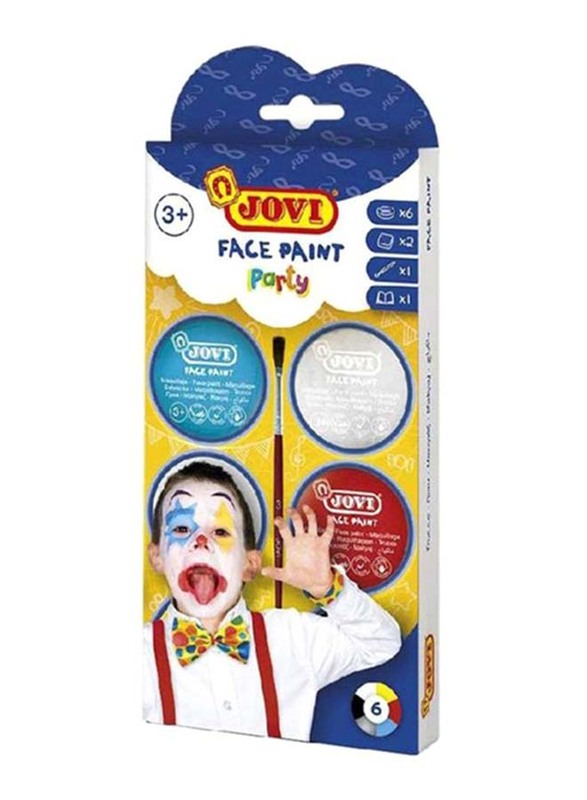 

Jovi Party Face Paint Kit Set, 6 Pieces, Multicolour