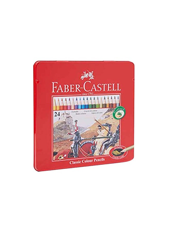 

Faber-Castell 24-Piece Classic Color Pencil Set, Comfortable Grip, Multicolour