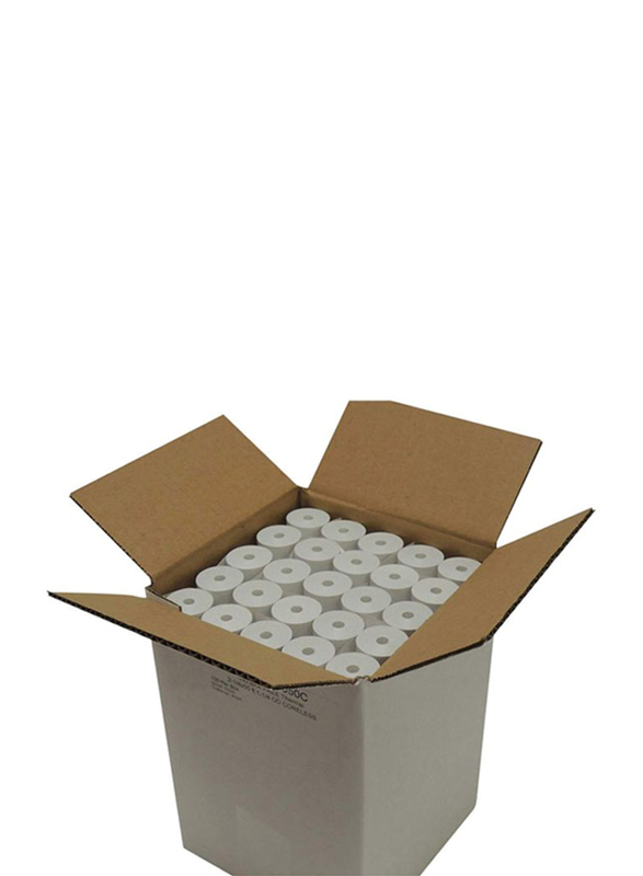 

Generic POS1 Coreless Thermal Paper Roll, 100 Pieces, White