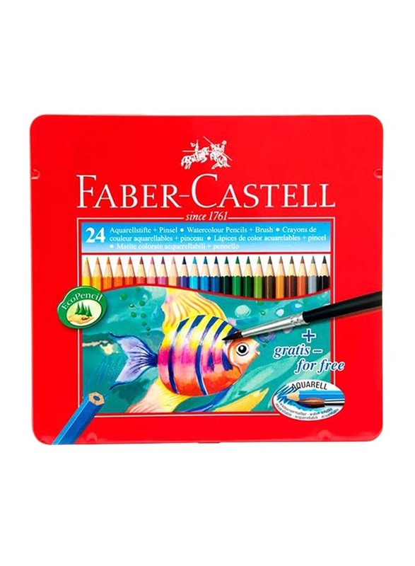 

Faber-Castell 24-Piece Color Pencil Set, FCI115930, Multicolour