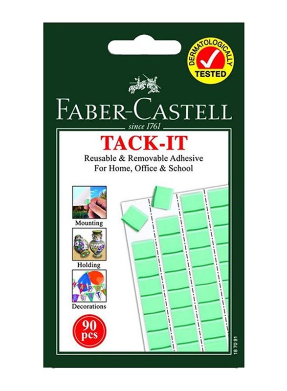

Faber-Castell Tack-It Removable Adhesive, 90 Pieces, Green