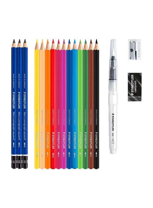 

Staedtler StaEDT Perfumeler 18-Piece Watercolour Pencil Set, ST-61-146-10C, Multicolour